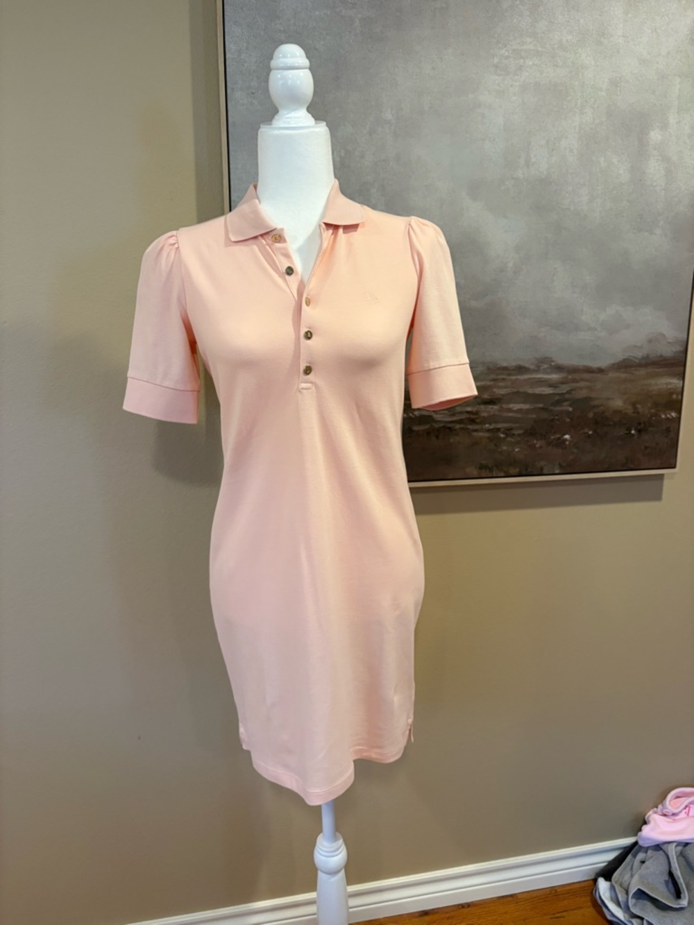 New Without Tags Lauren Ralph Lauren Blush Pink Polo Shirt Dress